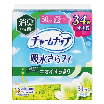 チャームナップ中量用消臭タイプ　３４枚