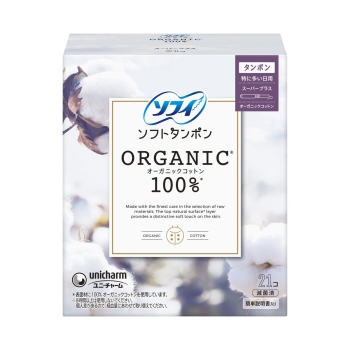 ソフィ ソフトタンポン オーガニック100% スーパープラス 21個 特多い日用