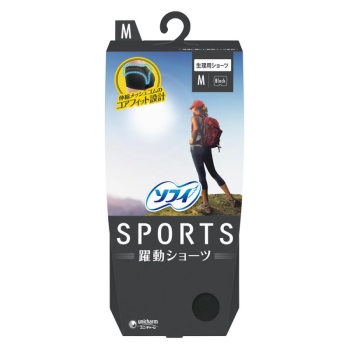ソフィSPORTSショーツMブラック