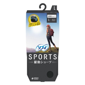 ソフィSPORTSショーツLブラック