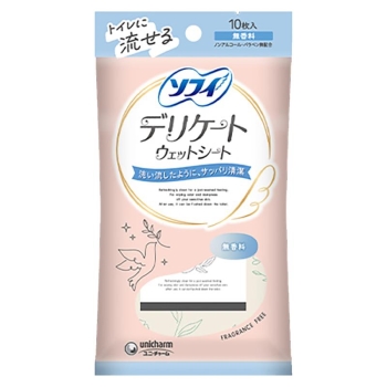 ソフイデリケートウェット無香料10枚