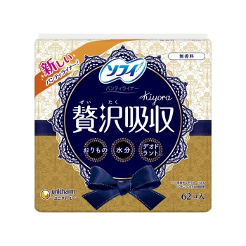 ソフィKiyora贅沢吸収無香料62枚