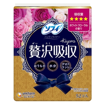 Ｋｉｙｏｒａ贅沢吸収ホワイトＦ少し多い用５２枚