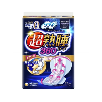 ソフィ　超熟睡ガード３６０　１２枚