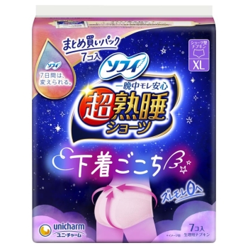 ソフィ超熟睡ショーツ　ＸＬ　７枚