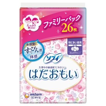 ソフィはだおもい特に多い昼用２６０羽つき２６枚