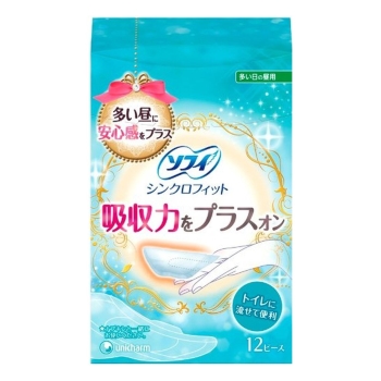 ユニチャーム　ソフィ　シンクロフィット　１２枚　多い日の昼用