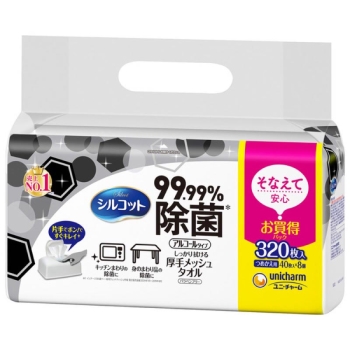 シルコット　９９．９９％除菌ＷＴ替　４０枚×８