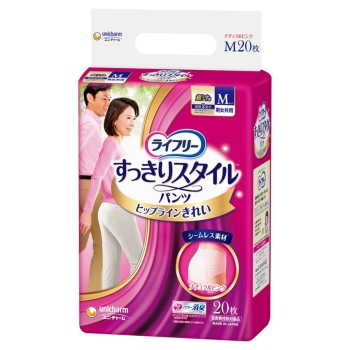 ライフリー すっきりスタイルパンツピンクM