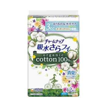 ユニ・チャームチャームナップ吸水さらフィパンティライナーコットン42枚