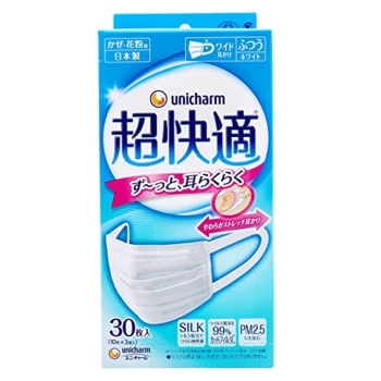 超快適マスク　プリーツタイプ　ふつう　３０枚