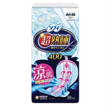 【理由あり】ソフィ　超熟睡ガード　涼肌４００　１０枚