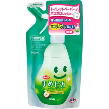 ライオン　ルックまめピカ　トイレのふき取りクリーナー　フレッシュアップルの香り　詰替　１９０ｍｌ