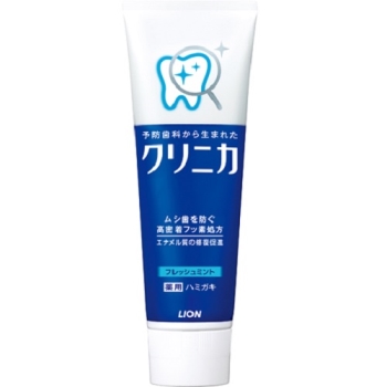 【在庫限り】ライオンクリニカハミガキフレッシュミントタテ１３０ｇ