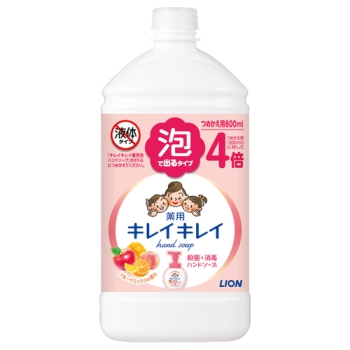 キレイキレイ　薬用泡ハンドソープ　詰替用　特大　フルーツミックスの香り　８００ｍｌ