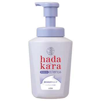 ｈａｄａｋａｒａ　泡で出てくる薬用デオドラントボディソープ　ハーバルソープの香り本体　５５０ＭＬ