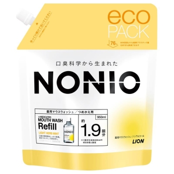 ＮＯＮＩＯマウスＷノンアルＬハーブミント詰替９５０