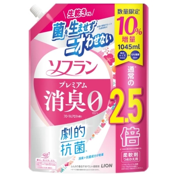 【在庫限り】ソフラン　プレミアム　消臭　フローラルアロマ　詰替用　特大増量
