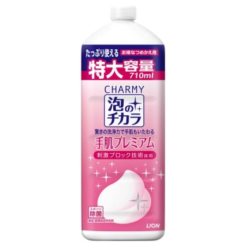 泡のチカラ　手肌プレミアム詰替大型　７１０ＭＬ