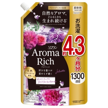 ソフランアロマリッチ　ジュリエット　詰替え用　ウルトラジャンボ　１３００ｍｌ