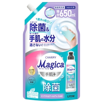 ■　チャーミー　マジカ　手肌＋　除菌　シトラス＆アールグレイの香り　つめかえ　特大　６５０ｍｌ