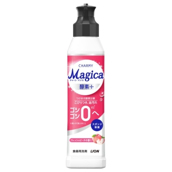 ■　ライオン　チャーミー　マジカ　酵素＋　フレッシュピーチの香り　本体　２２０ｍｌ