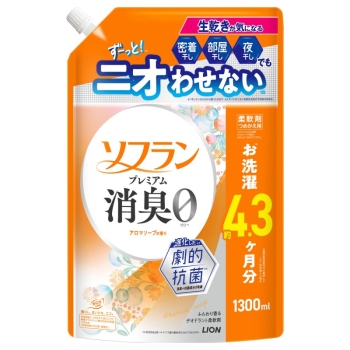 ソフランプレミアム消臭アロマソープ詰替１３００ｍｌ