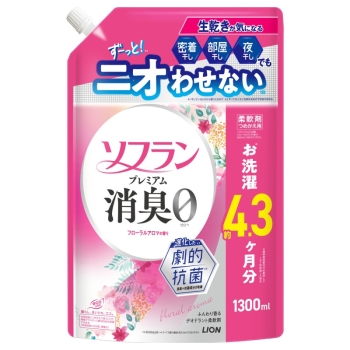 ソフランプレミアム消臭フローラル詰替１３００ｍｌ