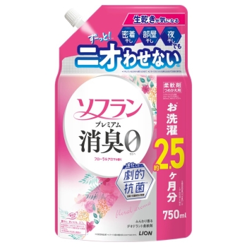ソフランプレミアム消臭フローラル詰替７５０ｍｌ