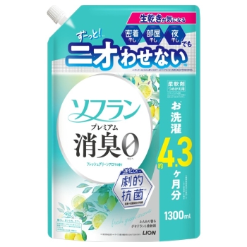 ソフランプレミアム消臭グリーン詰替１３００ｍｌ