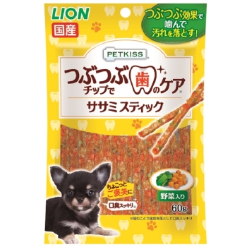 ■　つぶつぶササミスティック　野菜　６０ｇ