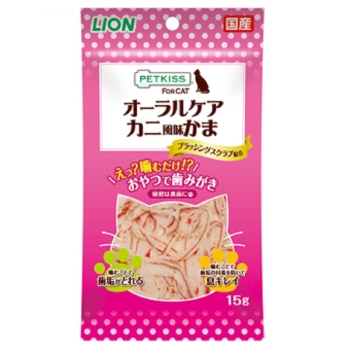 ペットキッス オーラルケア カニ風味かま 15g