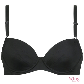 ウイングティーン　らくちんきれいなシンプルブラ　３／４カップブラ