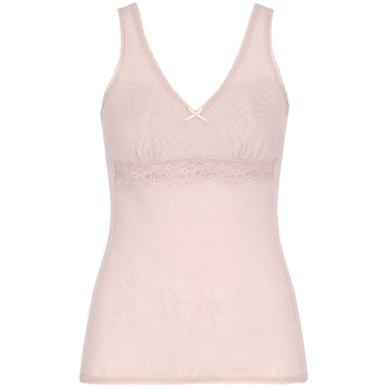 風通しのいい綿100％のメッシュ素材を使用した「カップ付きノースリーブ」