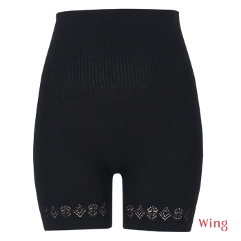 あったか毛パン　３分丈　【腹巻き付きオーバーパンツ】