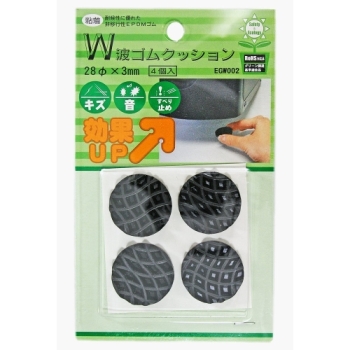 粘着Ｗ波ゴムクッション　ＥＧＷ－００２　４コイリ