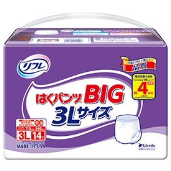 リフレはくパンツＢＩＧ３Ｌ１４枚