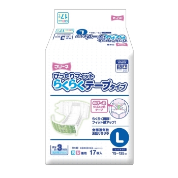 フリーネ　ぴったりフィットらくらくテープタイプ　Ｌサイズ　１７枚