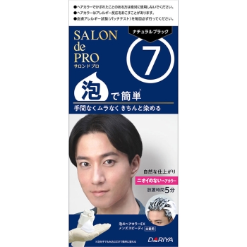 サロン　ド　プロ　泡のヘアカラーＥＸ　メンズスピーディ（白髪用）　ナチュラルブラック　７　１個
