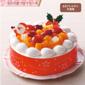 【クリスマス】タカキベーカリー　卵・乳・小麦を使わないケーキ　５号