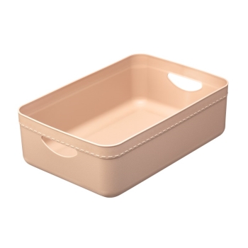 やわらか収納ケース　レギュラー　浅　ベージュ