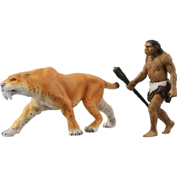タカラトミー アニア サーベルタイガー(ネアンデルタール人付き) AL-10
