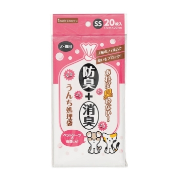 ｉｎｕｎｅｋｏｎｅｒｕ　防臭＋消臭！うんち処理袋ＳＳ２０枚