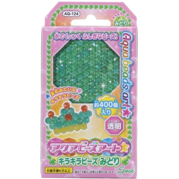 エポック社　アクアビーズ　キラキラビーズ　みどり　ＡＱ－１２４