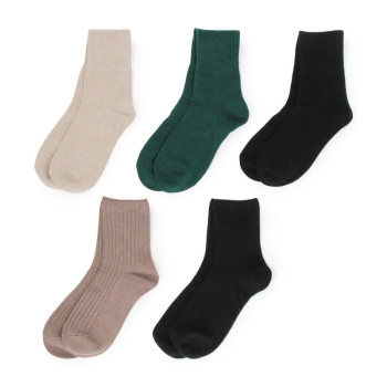 【福袋】レディース　無地ソックス　５足入り