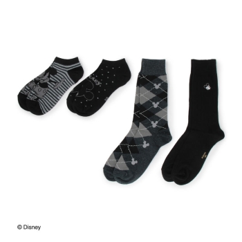 【福袋】ディズニー　メンズ　ソックス　４足入り