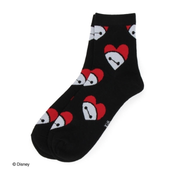 ベイマックス　ハート柄　ショート丈ソックス