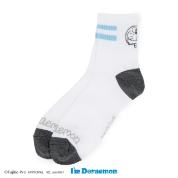 アイムドラえもん　バック顔柄　ショート丈ソックス