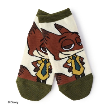 レディース　ズートピアキャラクター　ショート丈ソックス