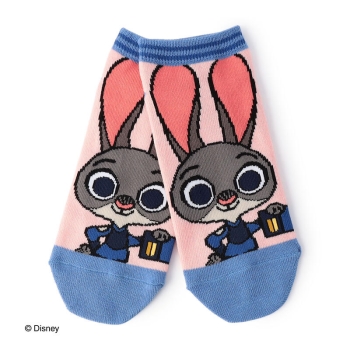 レディース　ズートピアキャラクター　ショート丈ソックス